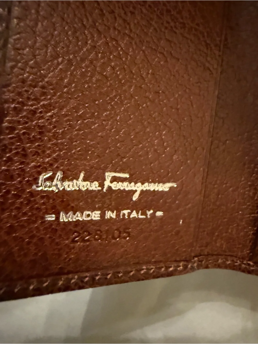 Salvatore Ferragamo Leather Wallet w/ Key Organizer